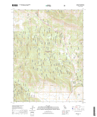 Adin Pass California - 24k Topo Map