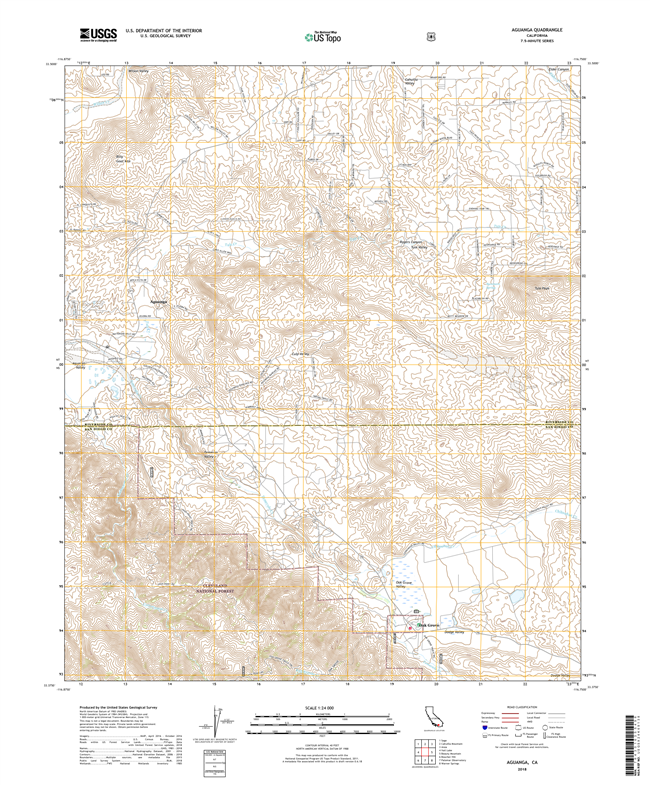 Aguanga California - 24k Topo Map