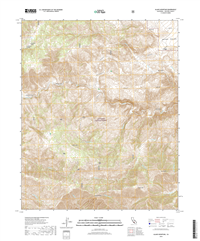 Alamo Mountain California - 24k Topo Map