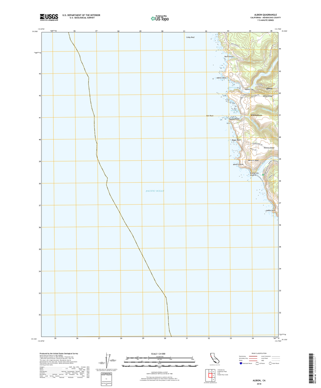 Albion California - 24k Topo Map