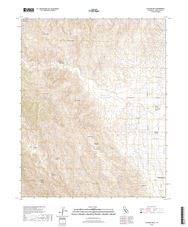 Alcalde Hills California - 24k Topo Map