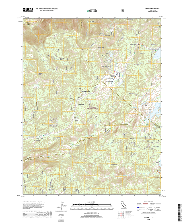 Tamarack California - 24k Topo Map