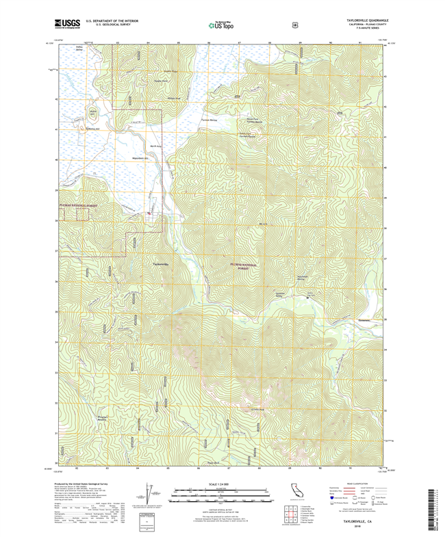 Taylorsville California - 24k Topo Map