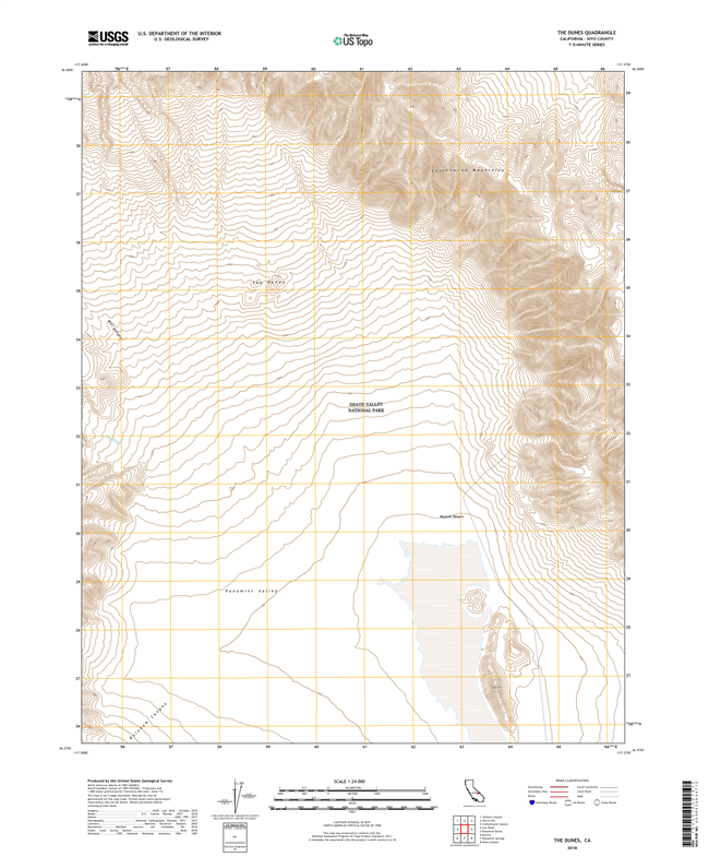 The Dunes California - 24k Topo Map