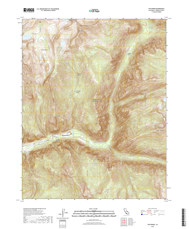 The Sphinx California - 24k Topo Map