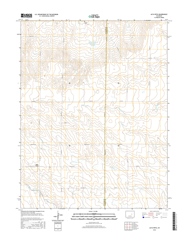 Alta Vista Colorado - 24k Topo Map
