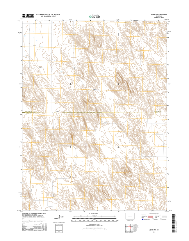 Alvin NW Colorado - 24k Topo Map