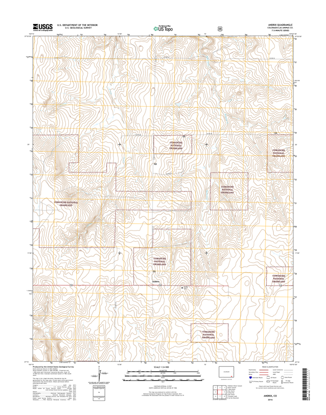 Andrix Colorado - 24k Topo Map