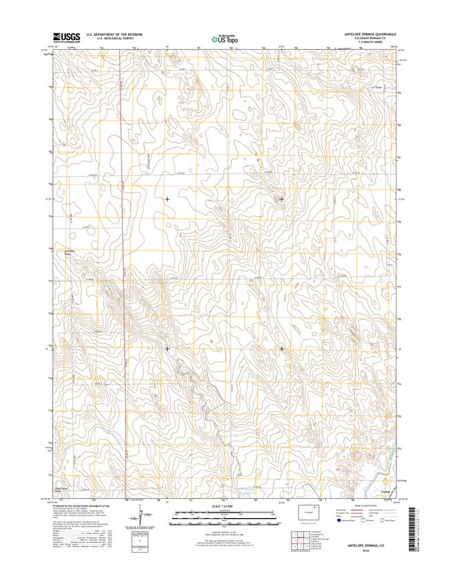 Antelope Springs Colorado - 24k Topo Map