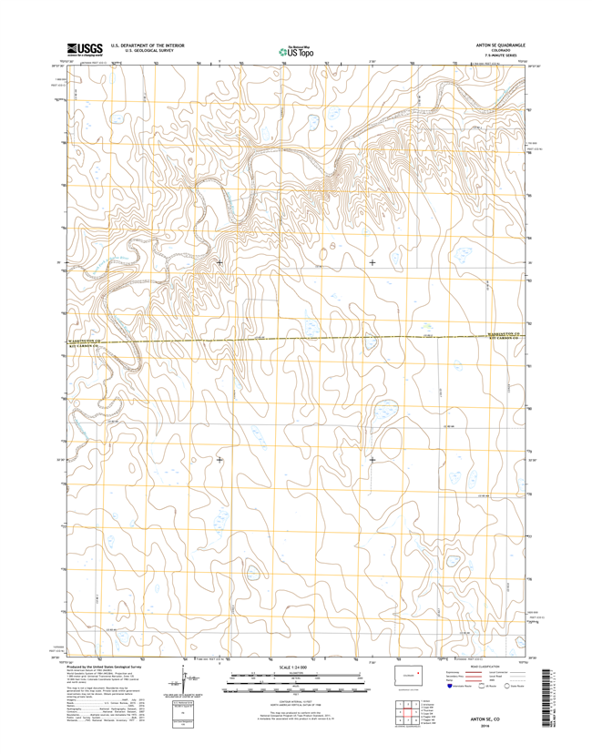 Anton SE Colorado - 24k Topo Map