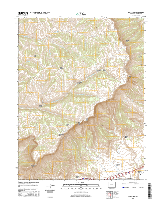 Anvil Points Colorado - 24k Topo Map