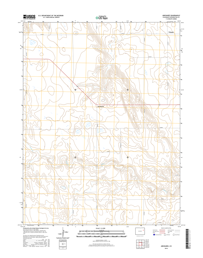 Arickaree Colorado - 24k Topo Map