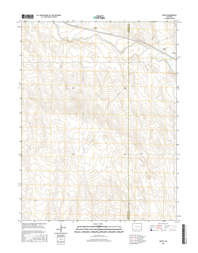 Aroya Colorado - 24k Topo Map