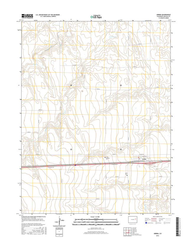 Arriba Colorado - 24k Topo Map