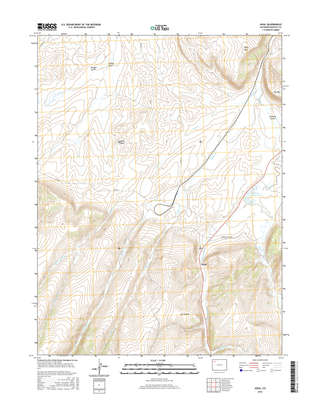 Axial Colorado - 24k Topo Map