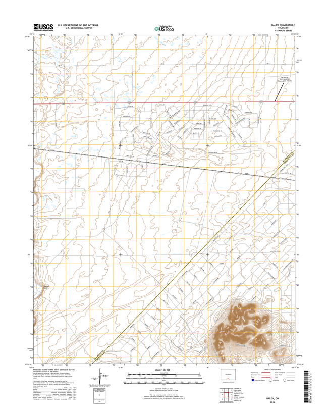 Baldy Colorado - 24k Topo Map