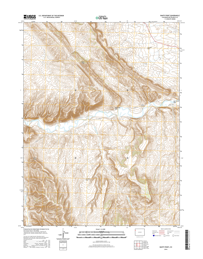 Banty Point Colorado - 24k Topo Map
