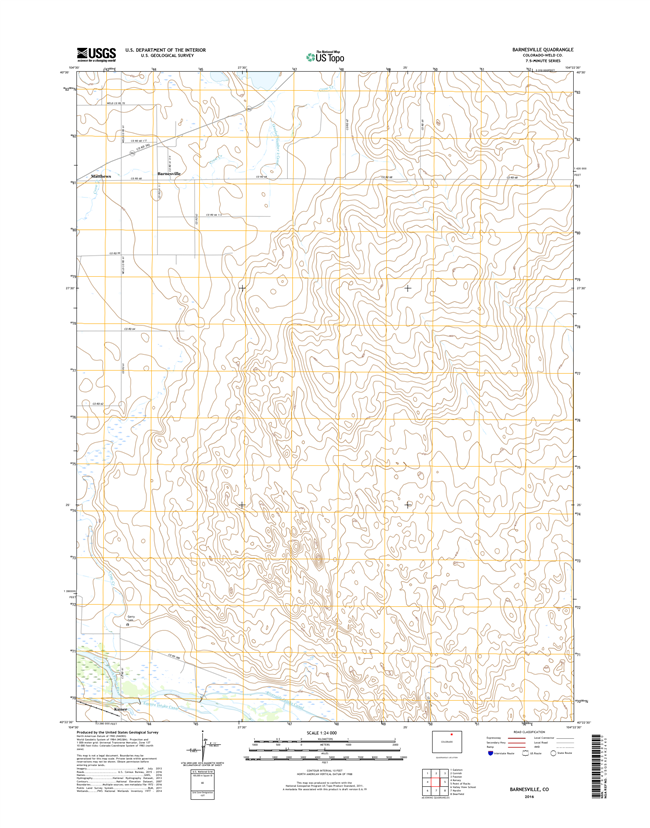 Barnesville Colorado - 24k Topo Map