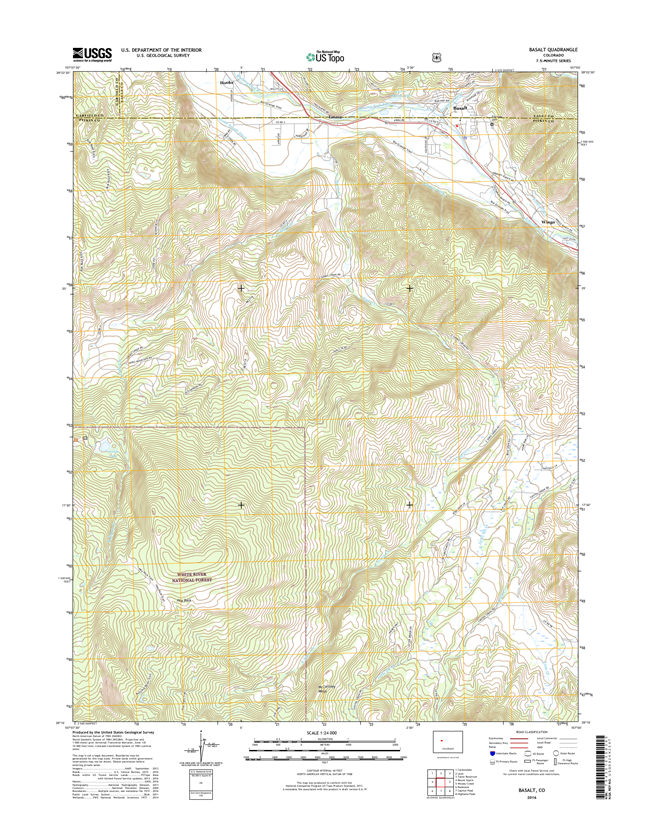 Basalt Colorado - 24k Topo Map