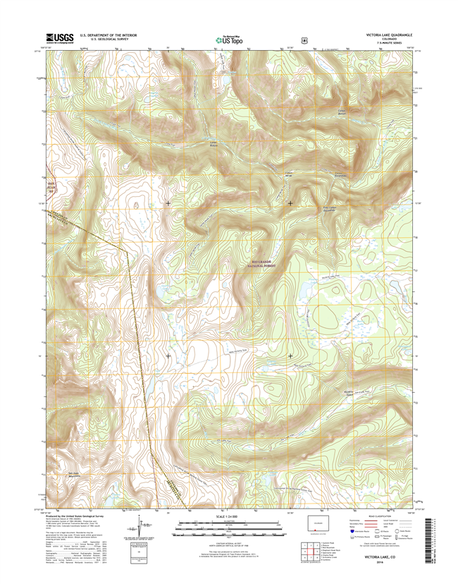 Victoria Lake Colorado - 24k Topo Map