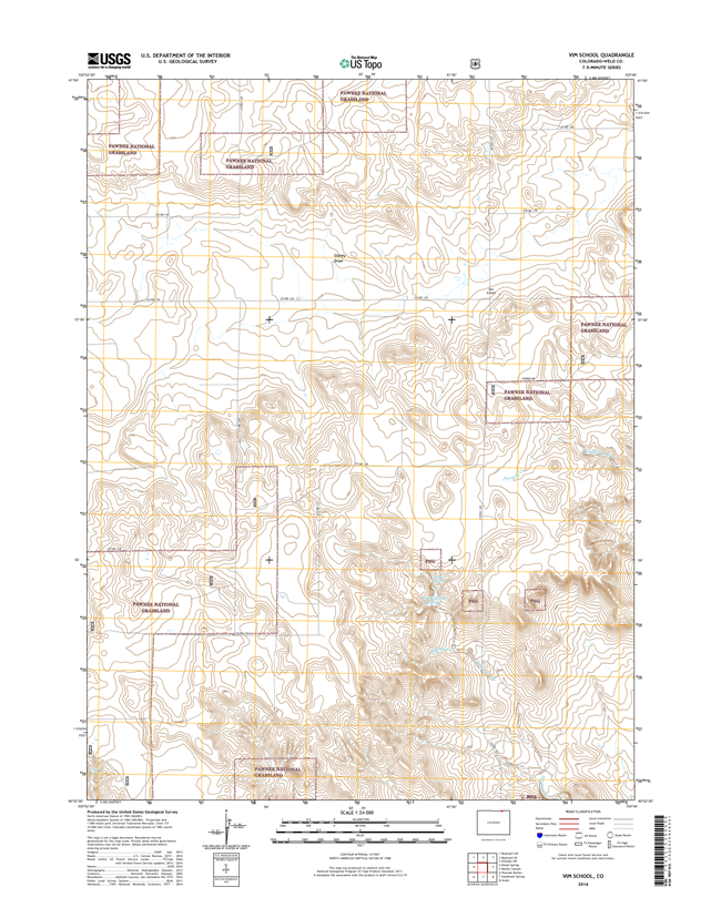 Vim School Colorado - 24k Topo Map