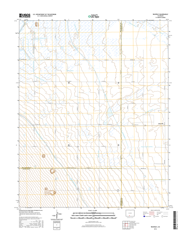 Waverly Colorado - 24k Topo Map