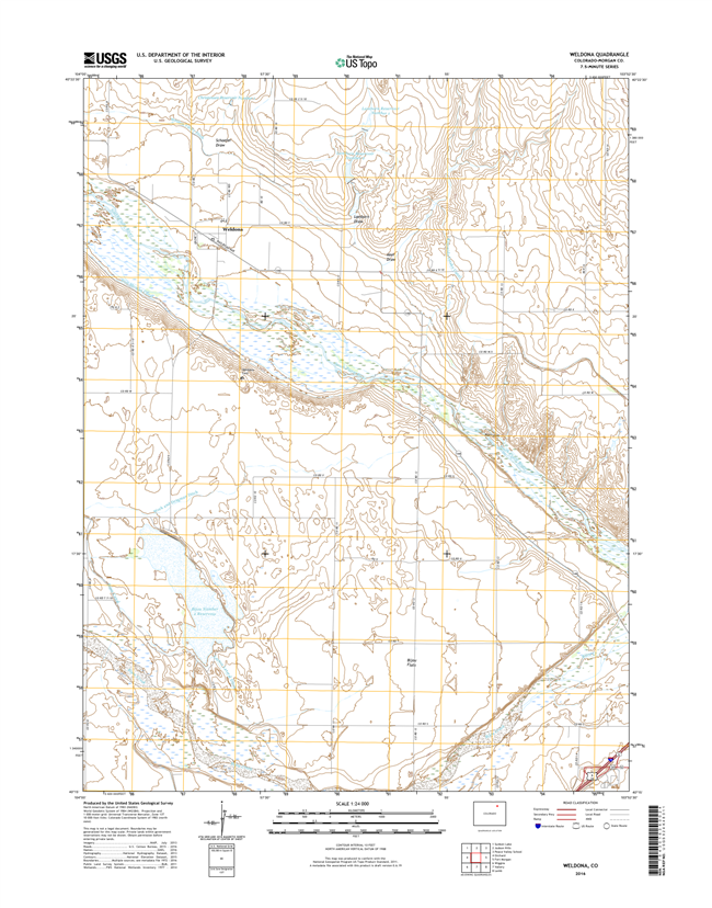 Weldona Colorado - 24k Topo Map