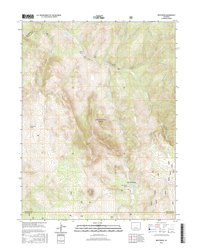 Westcreek Colorado - 24k Topo Map
