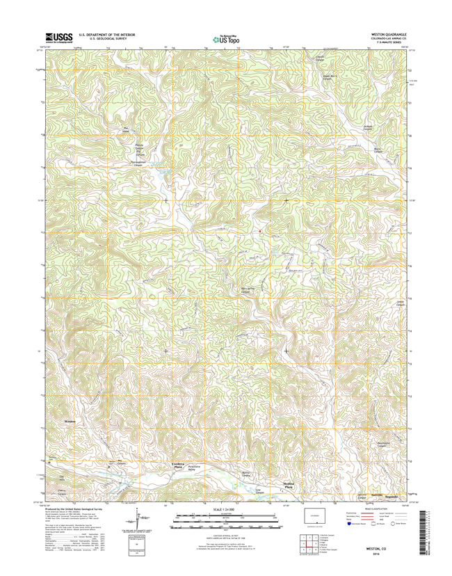 Weston Colorado - 24k Topo Map