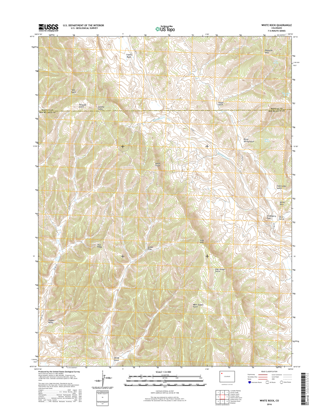 White Rock Colorado - 24k Topo Map