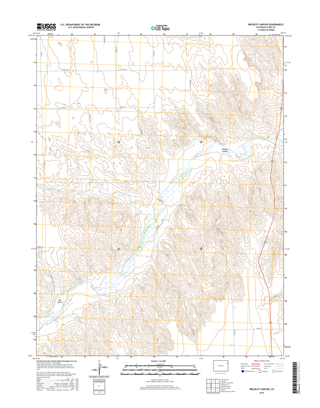 Wildcat Canyon Colorado - 24k Topo Map