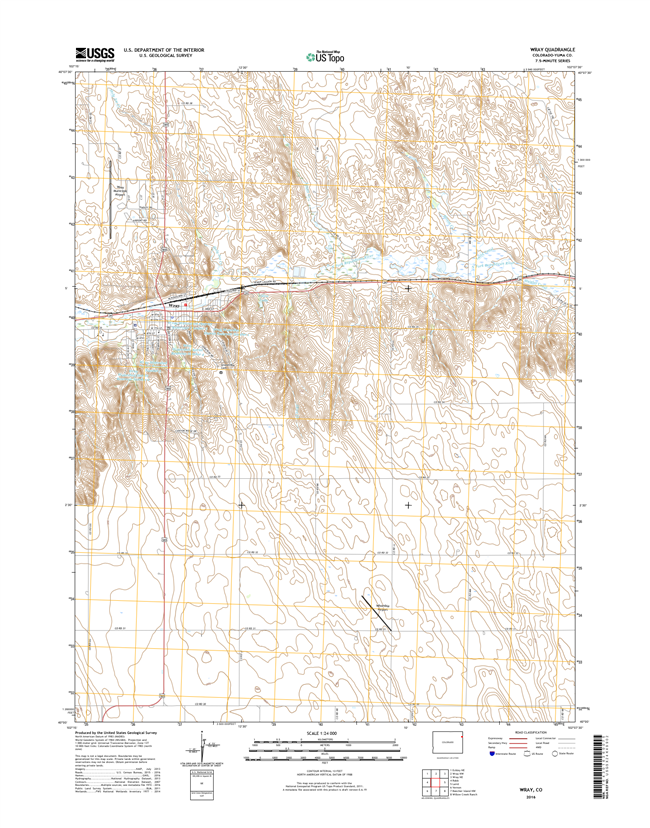 Wray Colorado - 24k Topo Map