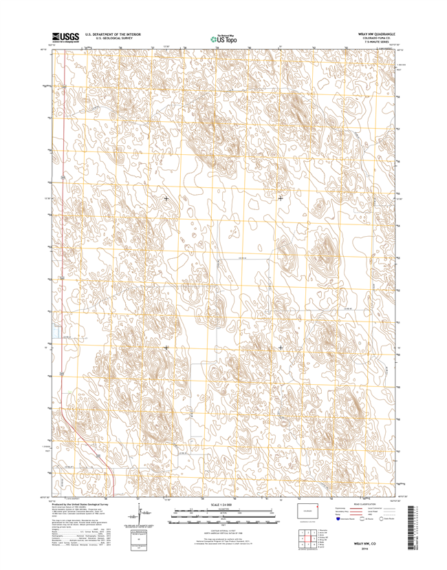 Wray NW Colorado - 24k Topo Map