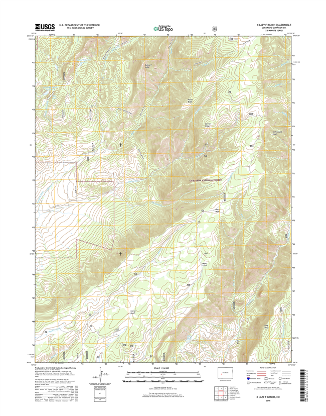 X Louisianazy F Ranch Colorado - 24k Topo Map