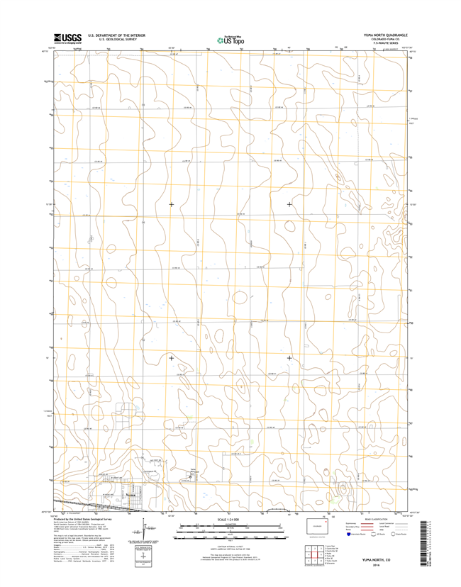 Yuma North Colorado - 24k Topo Map