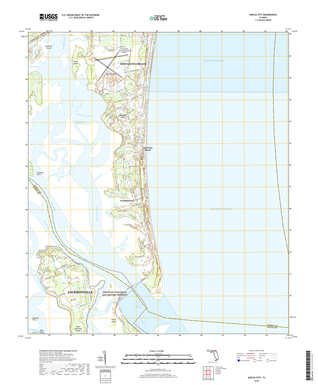 Amelia City Florida - 24k Topo Map