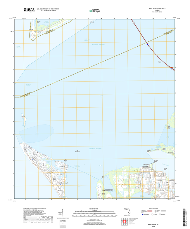 Anna Maria Florida - 24k Topo Map