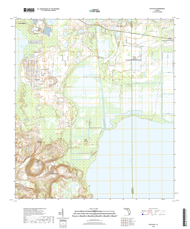 Astatula Florida - 24k Topo Map