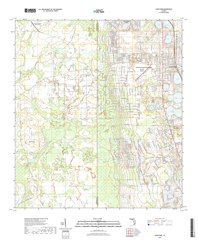 Avon Park Florida - 24k Topo Map
