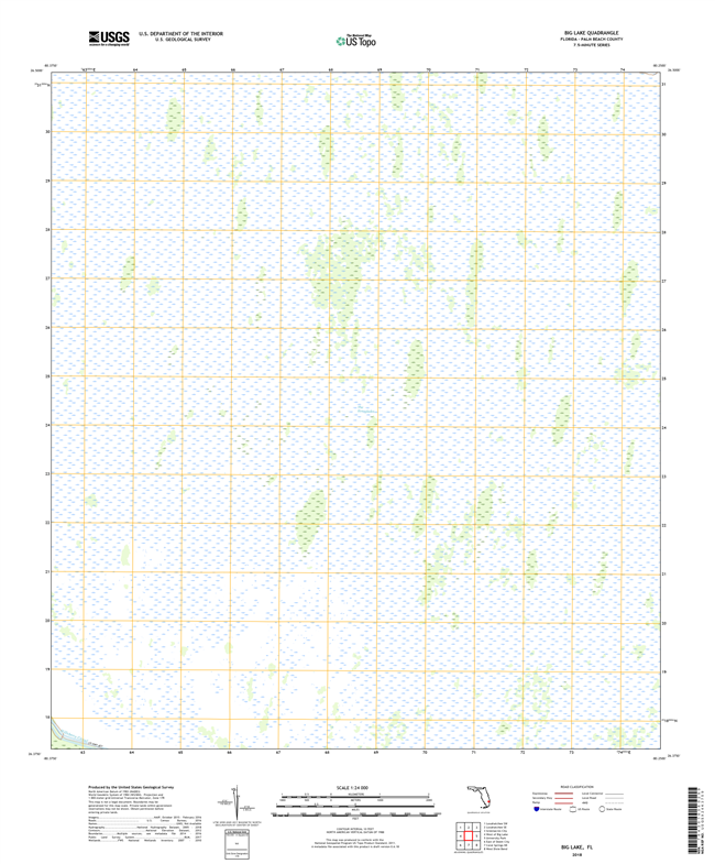 Big Lake Florida - 24k Topo Map