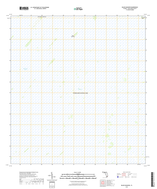 Black Hammock Florida - 24k Topo Map