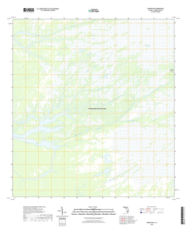 Tarpon Bay Florida - 24k Topo Map