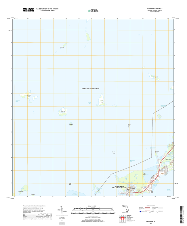 Tavernier Florida - 24k Topo Map