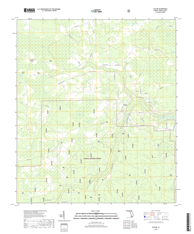 Taylor Florida - 24k Topo Map