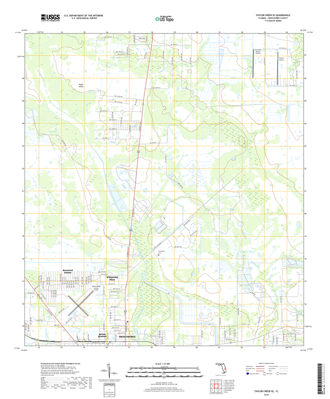 Taylor Creek SE Florida - 24k Topo Map