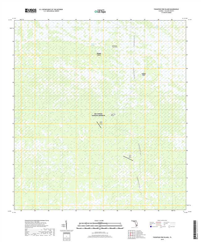 Thompson Pine Island Florida - 24k Topo Map