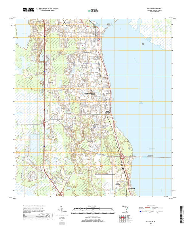 Titusville Florida - 24k Topo Map