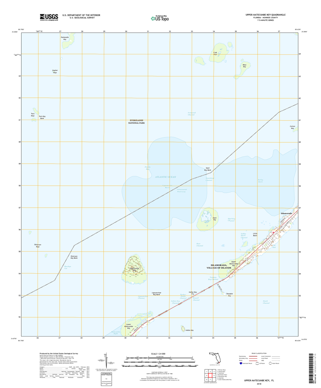 Upper Matecumbe Key Florida - 24k Topo Map