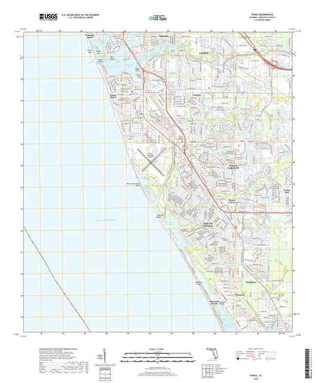 Venice Florida - 24k Topo Map