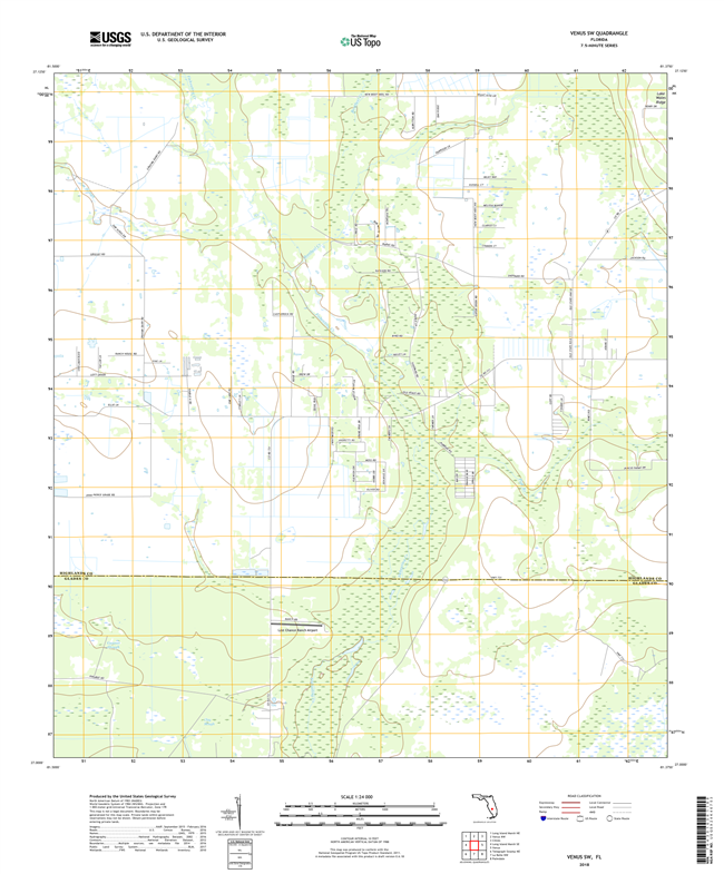 Venus SW Florida - 24k Topo Map